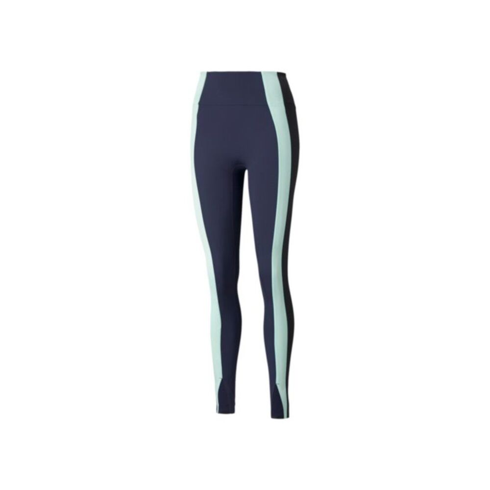 PUMA Womens Navy Stretch Active Wear High Waist Leggings XS